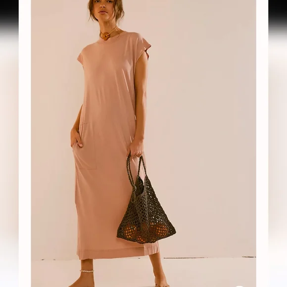 Free People all day long midi T-shirt dress - Picture 4 of 13